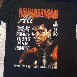 Officially Licensed Black Muhammad Ali Graphic T-Shirt